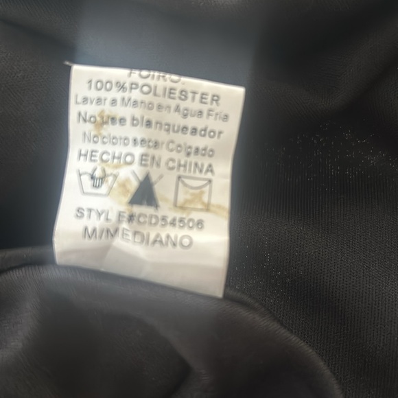 Windsor Black Sequin spaghetti Strappy Skater Party Mini Dress sz M Like New - Picture 7 of 17